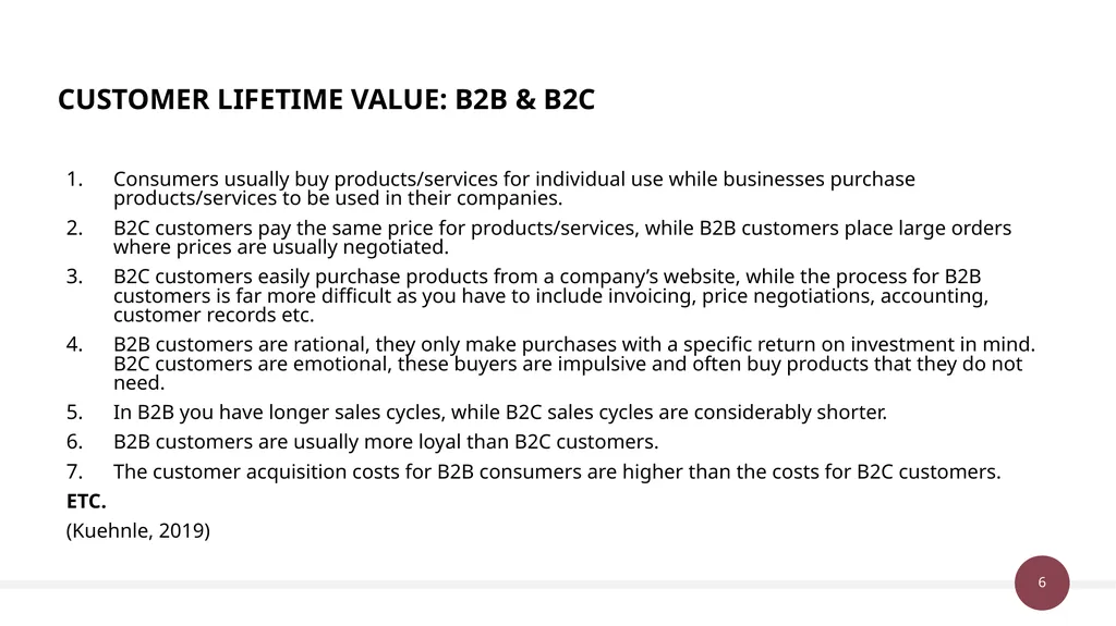 Unit 38 & 50: Customer Value Management P3 - slide 6 of 10