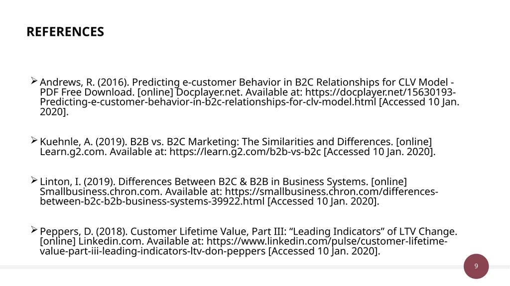 Unit 38 & 50: Customer Value Management P3 - slide 9 of 10