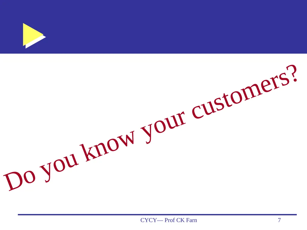 Business Data Analytics and CRM— Customer - slide 7 of 36