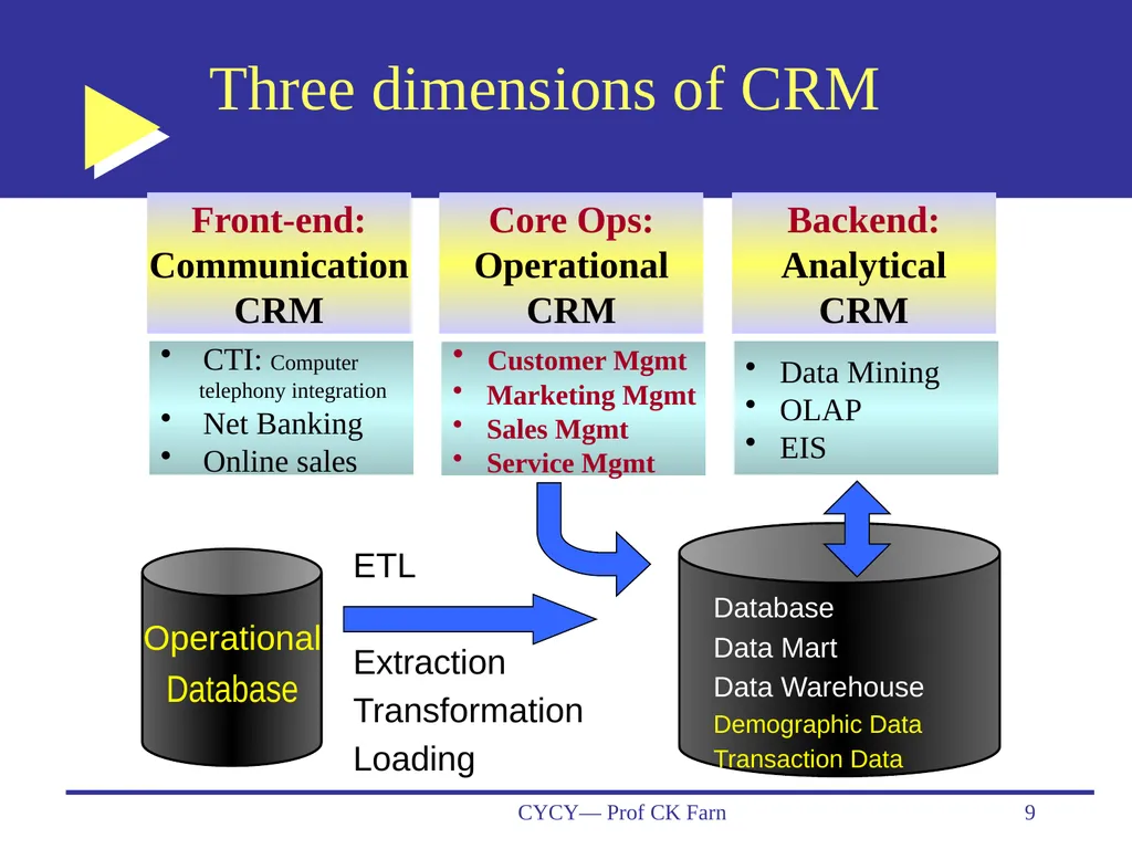 Business Data Analytics and CRM— Customer - slide 9 of 36