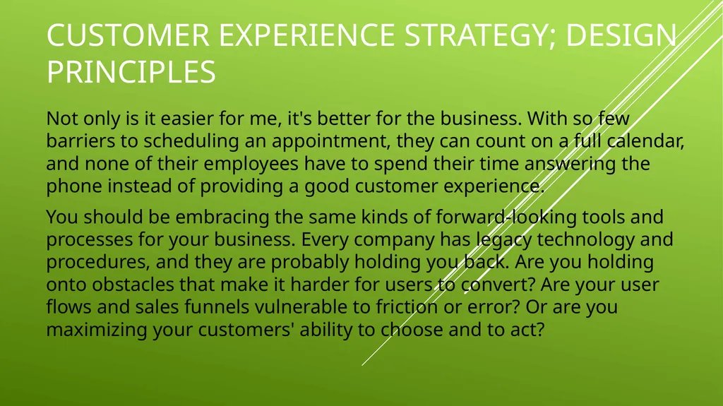 UNIT 2 MANAGING THE CUSTOMER EXPERIENCE LEARNING - slide 11 of 43