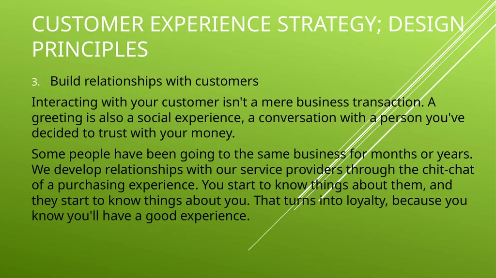 UNIT 2 MANAGING THE CUSTOMER EXPERIENCE LEARNING - slide 14 of 43