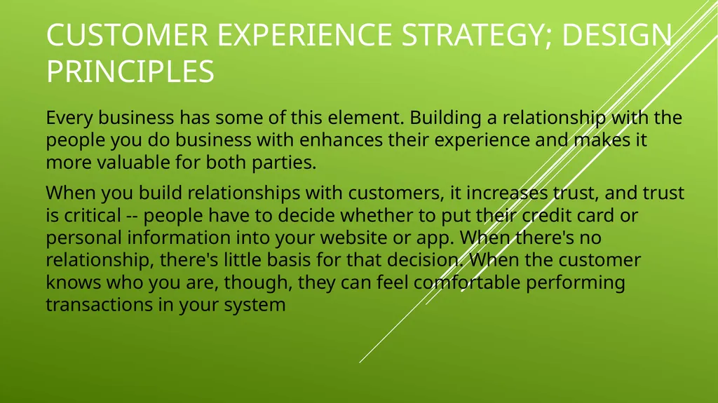UNIT 2 MANAGING THE CUSTOMER EXPERIENCE LEARNING - slide 15 of 43