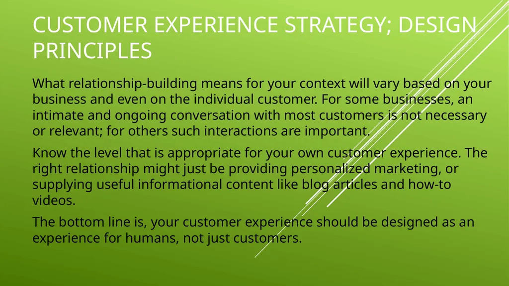 UNIT 2 MANAGING THE CUSTOMER EXPERIENCE LEARNING - slide 17 of 43