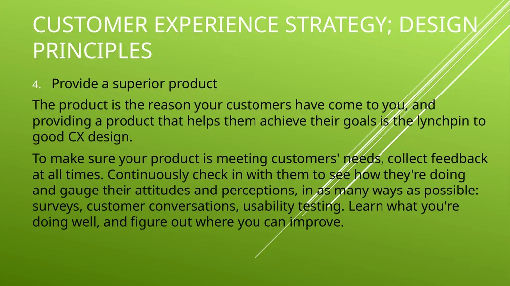 UNIT 2 MANAGING THE CUSTOMER EXPERIENCE LEARNING - slide 18 of 43