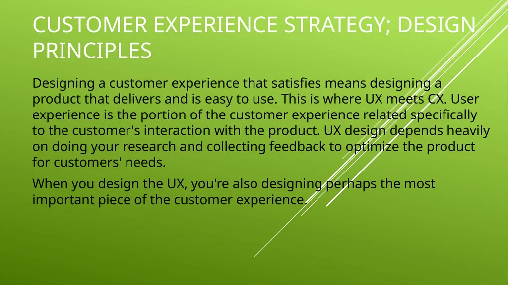 UNIT 2 MANAGING THE CUSTOMER EXPERIENCE LEARNING - slide 19 of 43