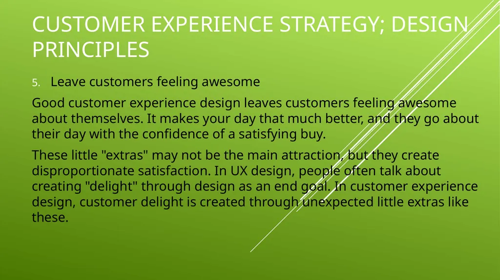 UNIT 2 MANAGING THE CUSTOMER EXPERIENCE LEARNING - slide 20 of 43