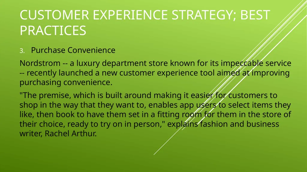 UNIT 2 MANAGING THE CUSTOMER EXPERIENCE LEARNING - slide 26 of 43