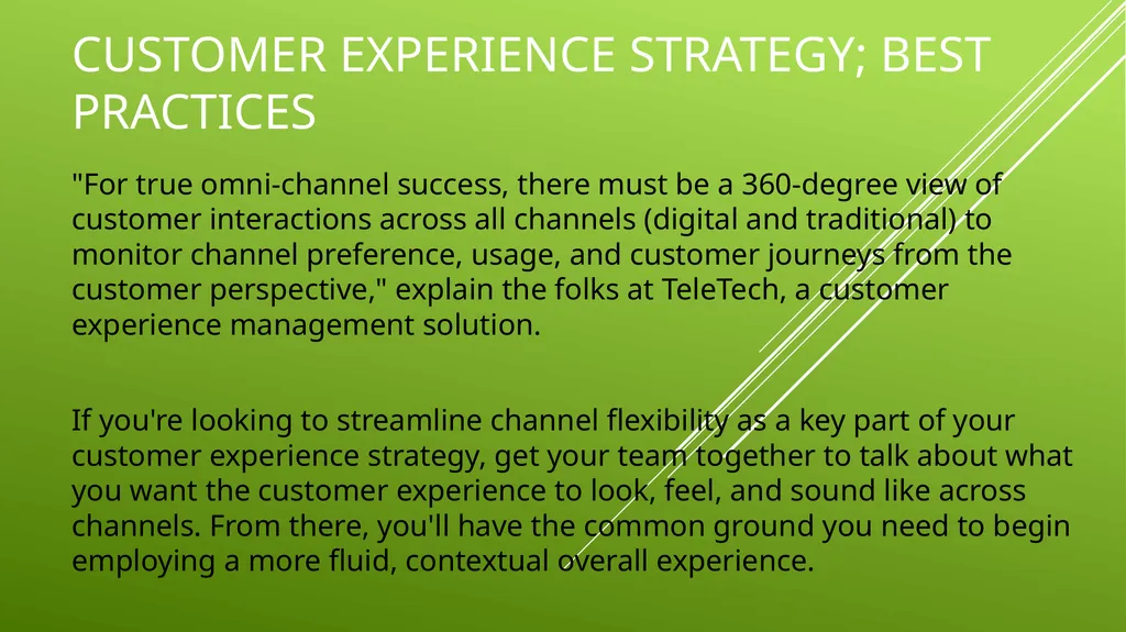 UNIT 2 MANAGING THE CUSTOMER EXPERIENCE LEARNING - slide 33 of 43