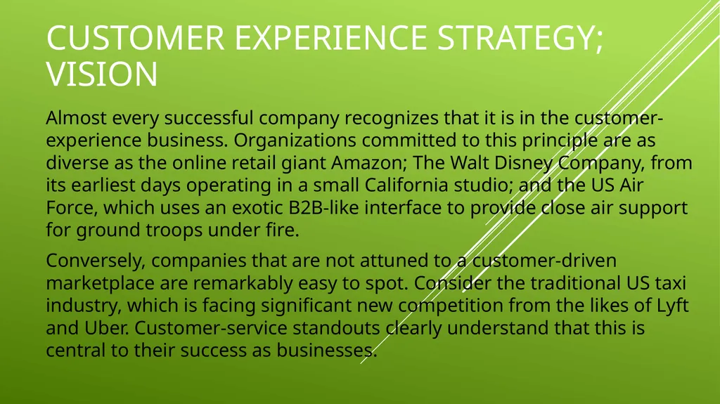 UNIT 2 MANAGING THE CUSTOMER EXPERIENCE LEARNING - slide 35 of 43