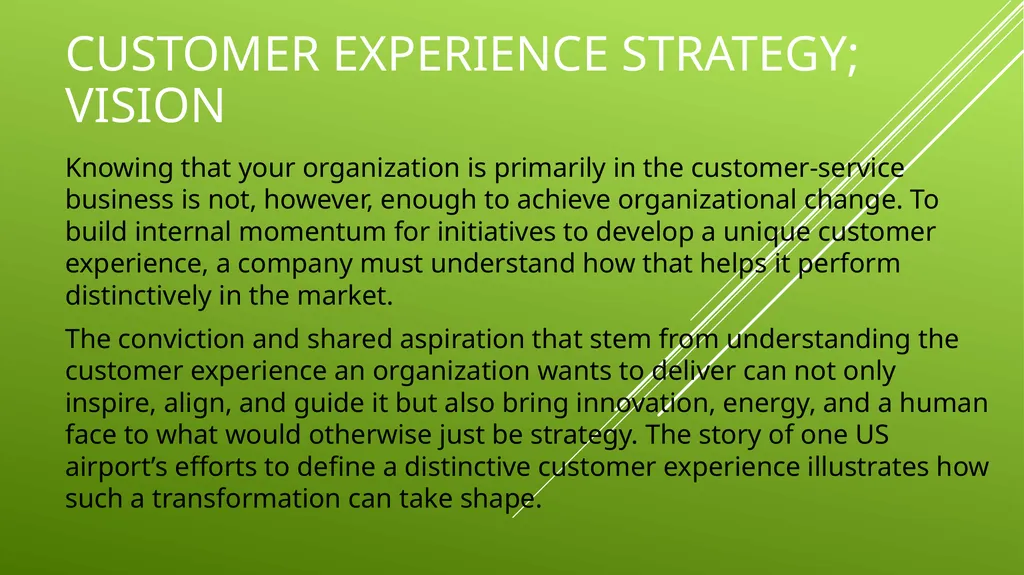 UNIT 2 MANAGING THE CUSTOMER EXPERIENCE LEARNING - slide 36 of 43