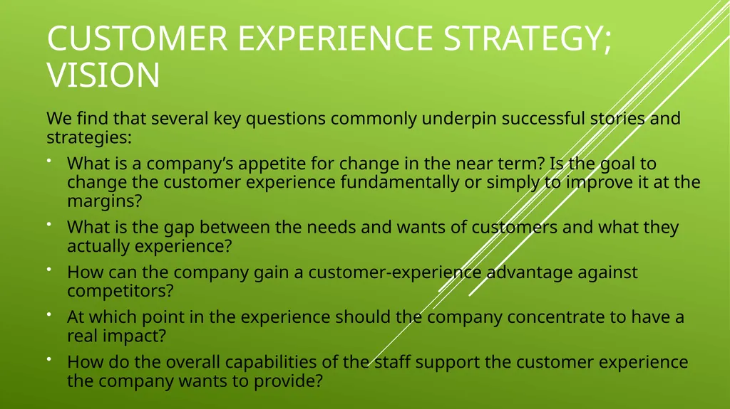 UNIT 2 MANAGING THE CUSTOMER EXPERIENCE LEARNING - slide 39 of 43
