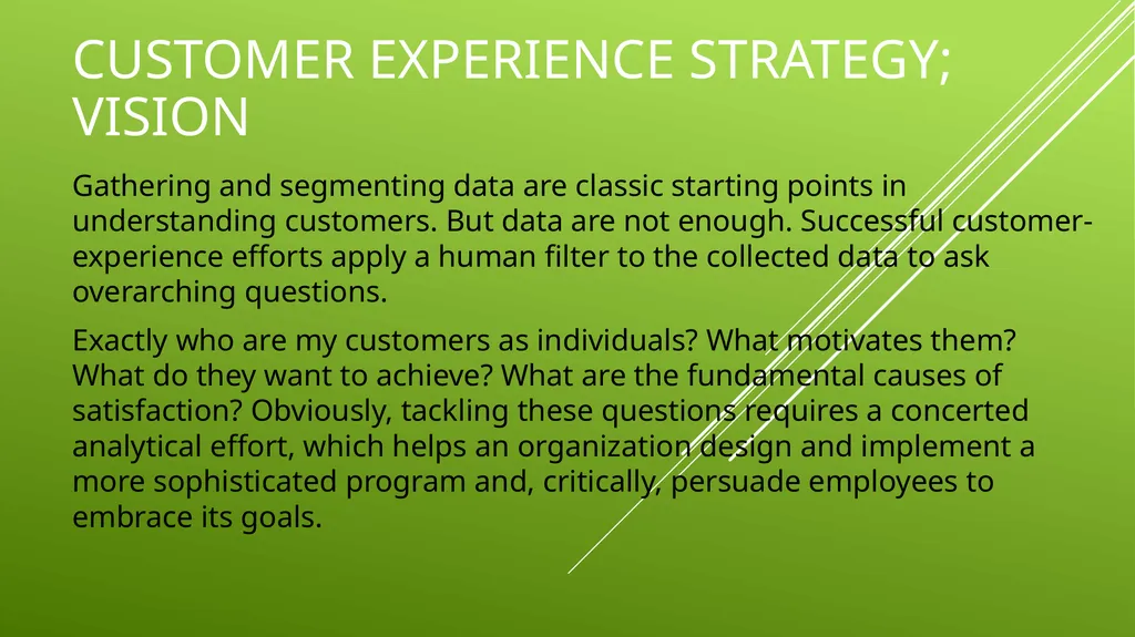 UNIT 2 MANAGING THE CUSTOMER EXPERIENCE LEARNING - slide 43 of 43