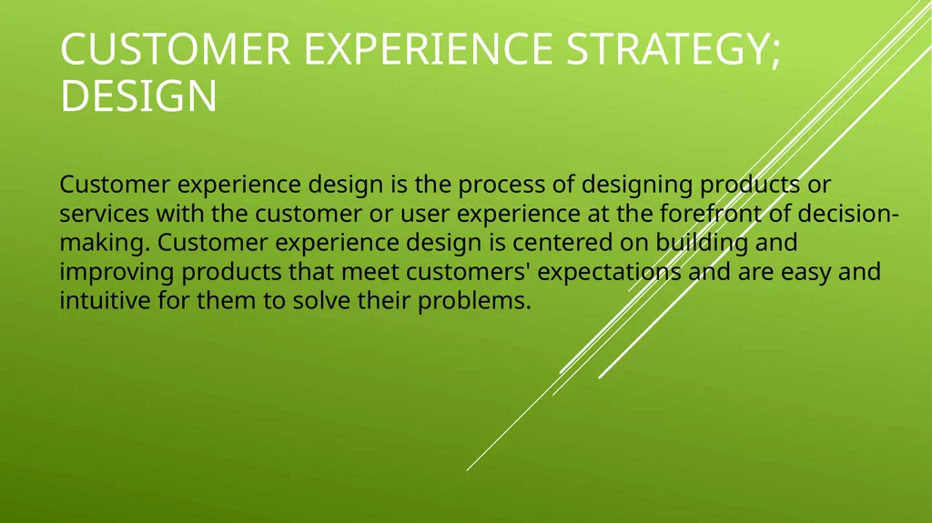 UNIT 2 MANAGING THE CUSTOMER EXPERIENCE LEARNING - slide 6 of 43
