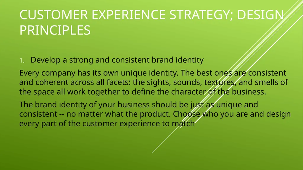UNIT 2 MANAGING THE CUSTOMER EXPERIENCE LEARNING - slide 7 of 43