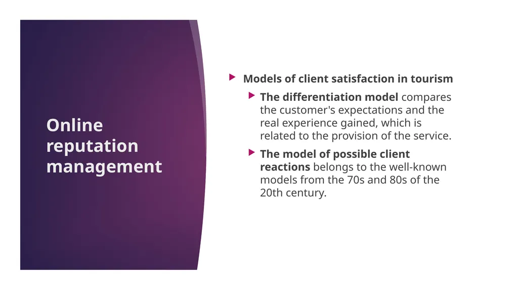 Online reputation management INTRODUCTION Online - slide 4 of 30