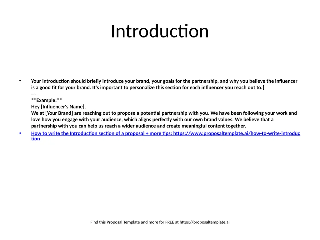 Marketing Influencer Partnership Proposal Template - slide 2 of 6