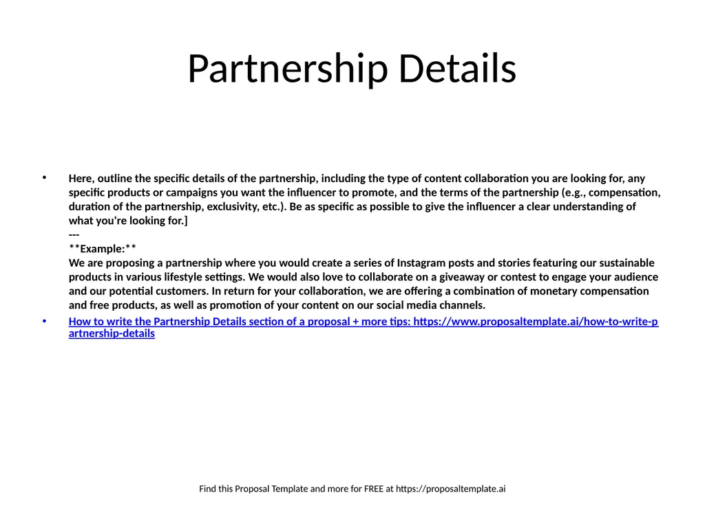 Marketing Influencer Partnership Proposal Template - slide 4 of 6