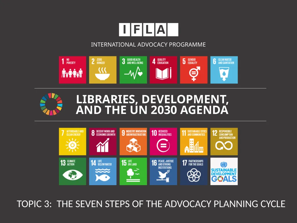 INTERNATIONAL ADVOCACY PROGRAMME LIBRARIES, - slide 1 of 49