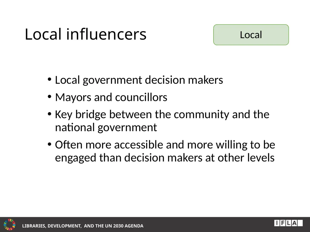 INTERNATIONAL ADVOCACY PROGRAMME LIBRARIES, - slide 19 of 49