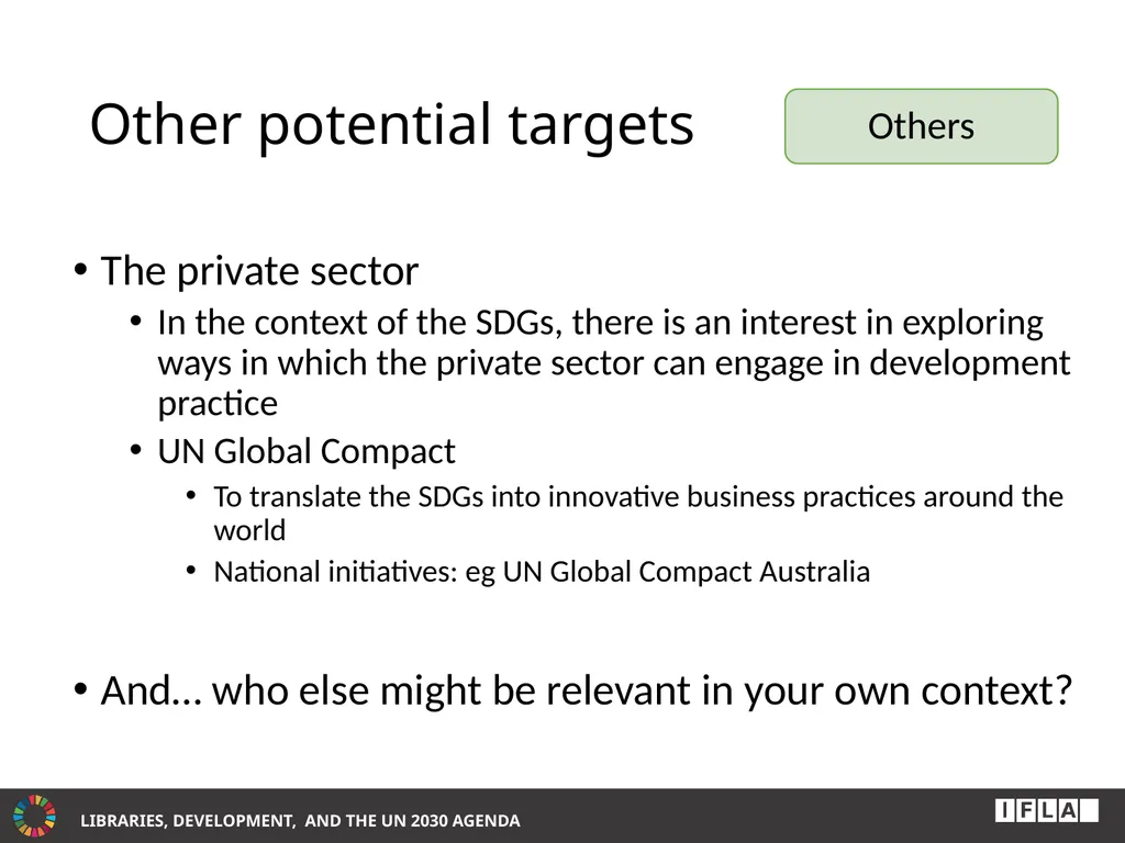 INTERNATIONAL ADVOCACY PROGRAMME LIBRARIES, - slide 23 of 49
