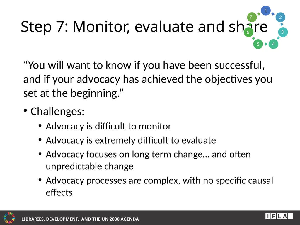 INTERNATIONAL ADVOCACY PROGRAMME LIBRARIES, - slide 31 of 49
