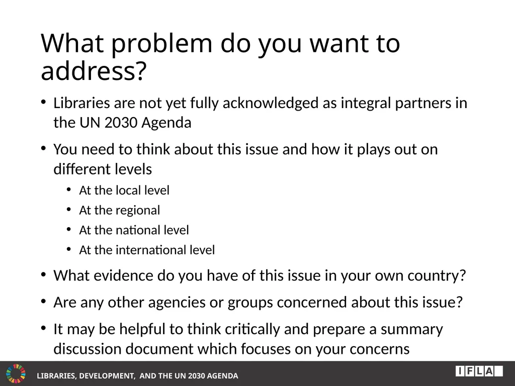 INTERNATIONAL ADVOCACY PROGRAMME LIBRARIES, - slide 10 of 49