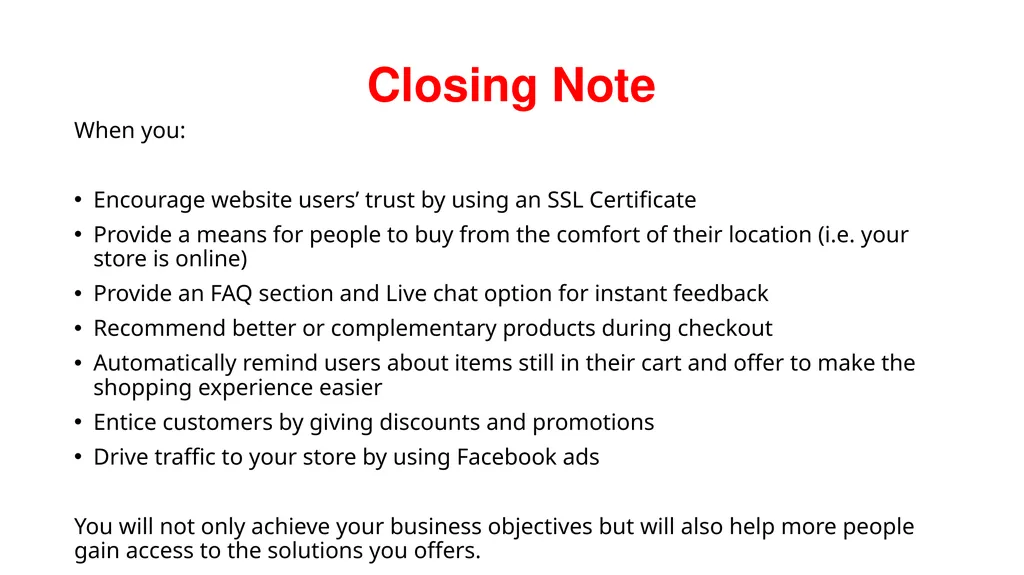 Building Successful Stores Using WordPress by - slide 49 of 51