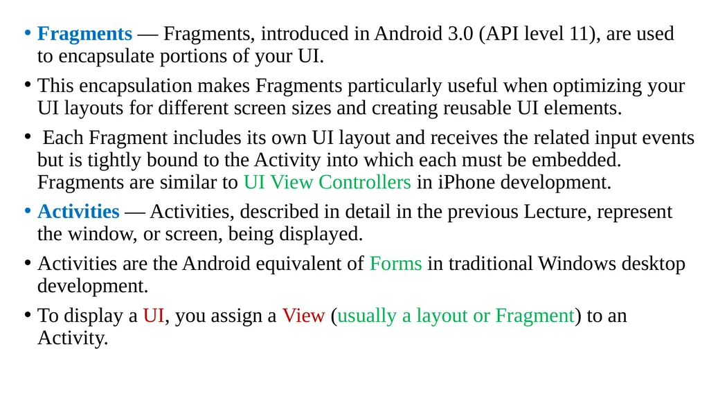 Mobile Computing Mobile Development Introduction - slide 12 of 30