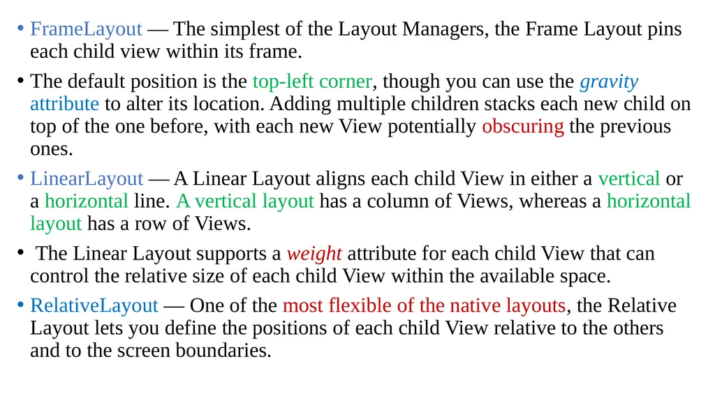 Mobile Computing Mobile Development Introduction - slide 18 of 30