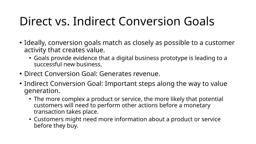 Chapter 9 Creating and Tracking Business Goals - slide 4 of 25