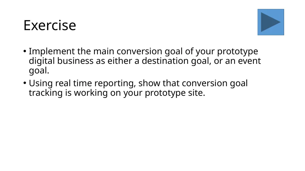 Chapter 9 Creating and Tracking Business Goals - slide 18 of 25