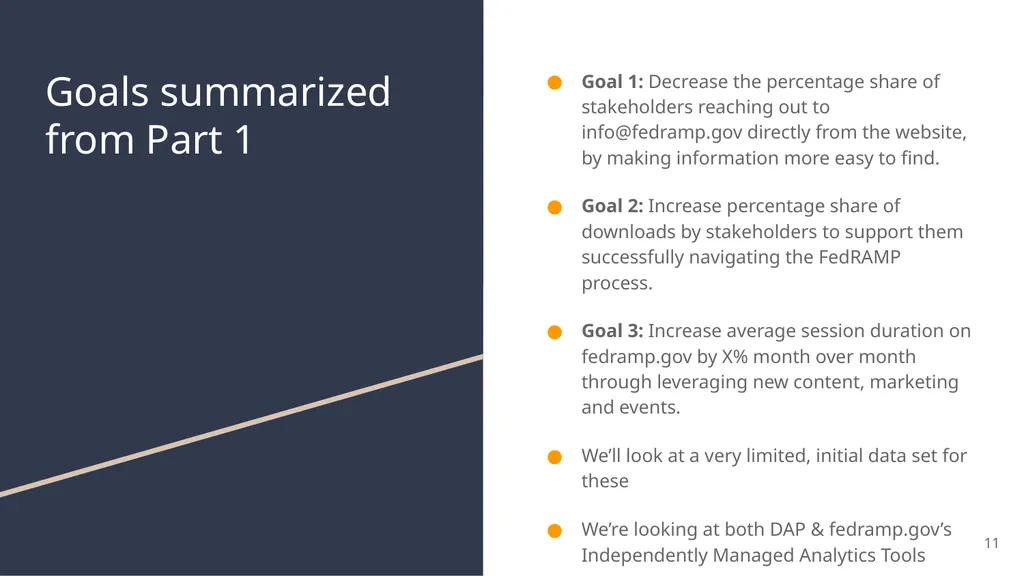 FedRAMP & DAP Case Study Part 2: Reporting and - slide 11 of 41