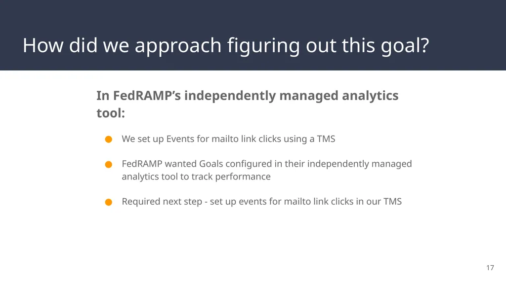 FedRAMP & DAP Case Study Part 2: Reporting and - slide 17 of 41