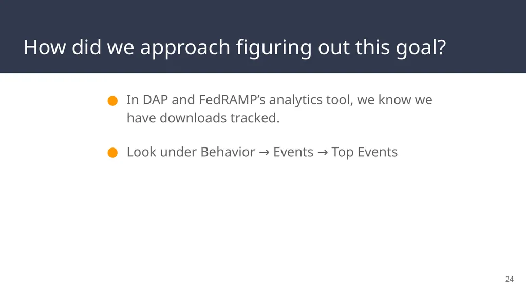 FedRAMP & DAP Case Study Part 2: Reporting and - slide 24 of 41