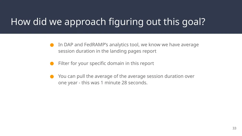 FedRAMP & DAP Case Study Part 2: Reporting and - slide 33 of 41