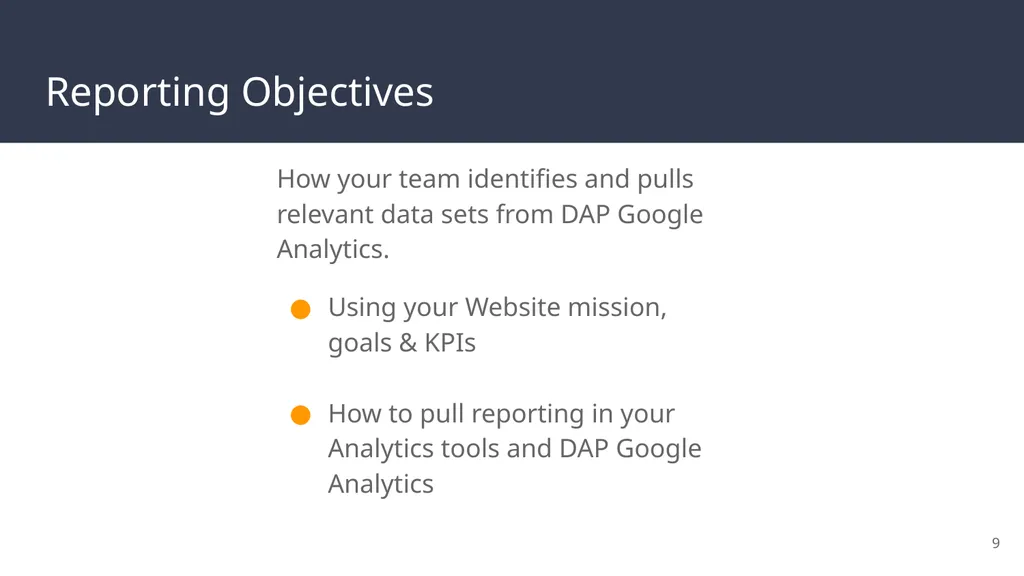 FedRAMP & DAP Case Study Part 2: Reporting and - slide 9 of 41