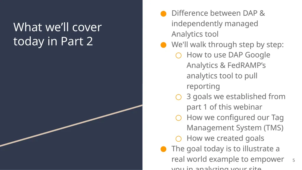 FedRAMP & DAP Case Study Part 2: Reporting and - slide 5 of 41