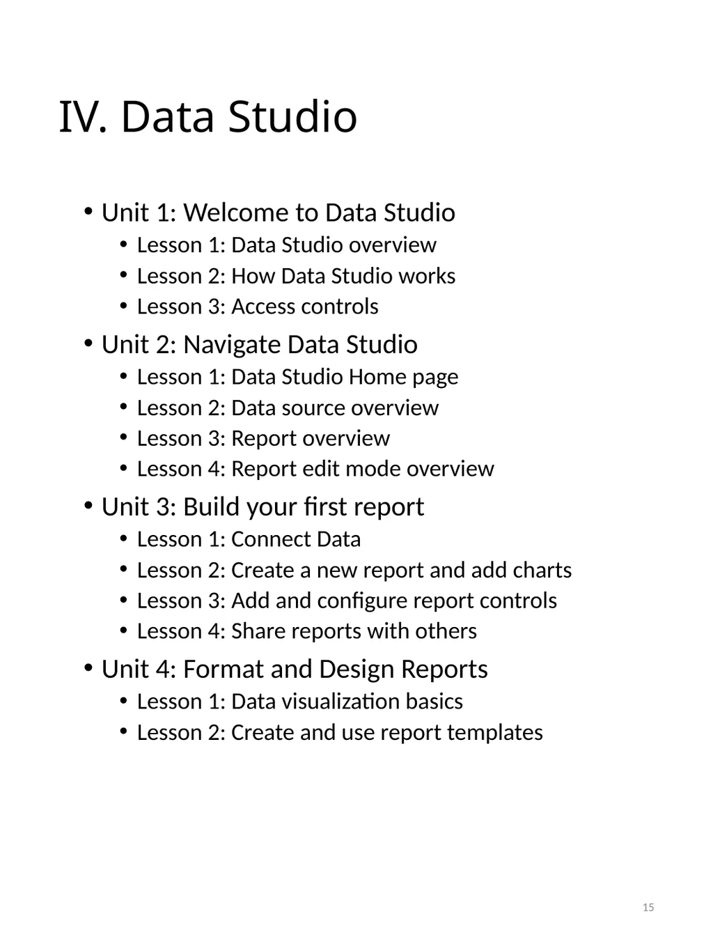 Syllabus The Internet Marketing – Google Analytic - slide 15 of 16