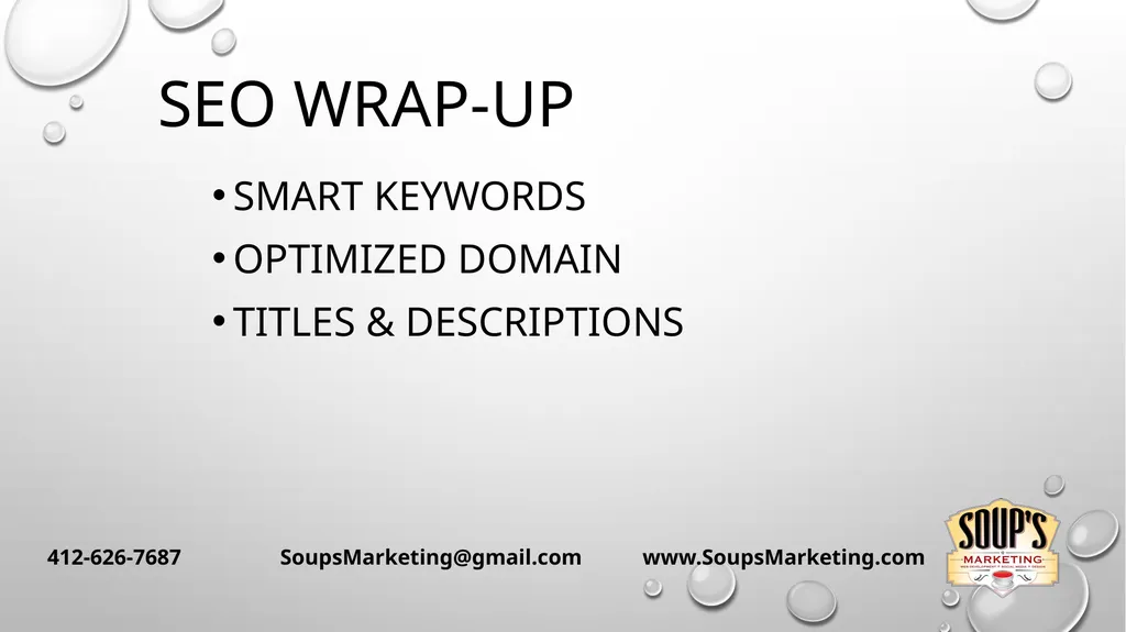 SEO Where Your online presence costs you - slide 22 of 32