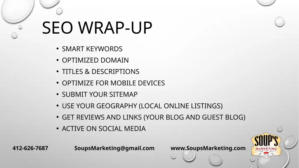 SEO Where Your online presence costs you - slide 28 of 32