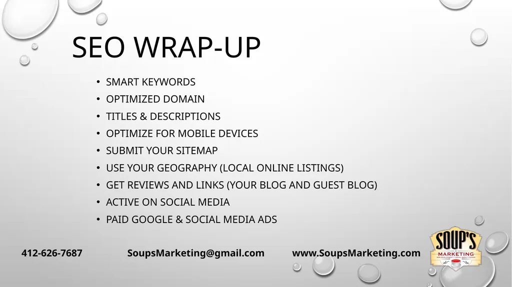 SEO Where Your online presence costs you - slide 29 of 32