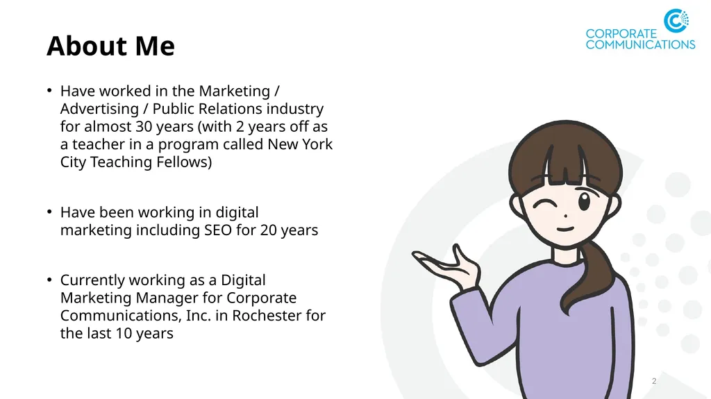 Intro to Search Engine Optimization (SEO) Elissa - slide 2 of 18
