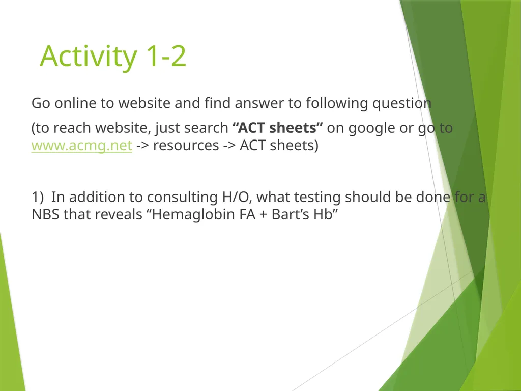 Newborn Screening 2014 Pediatric Continuity Clinic - slide 6 of 34