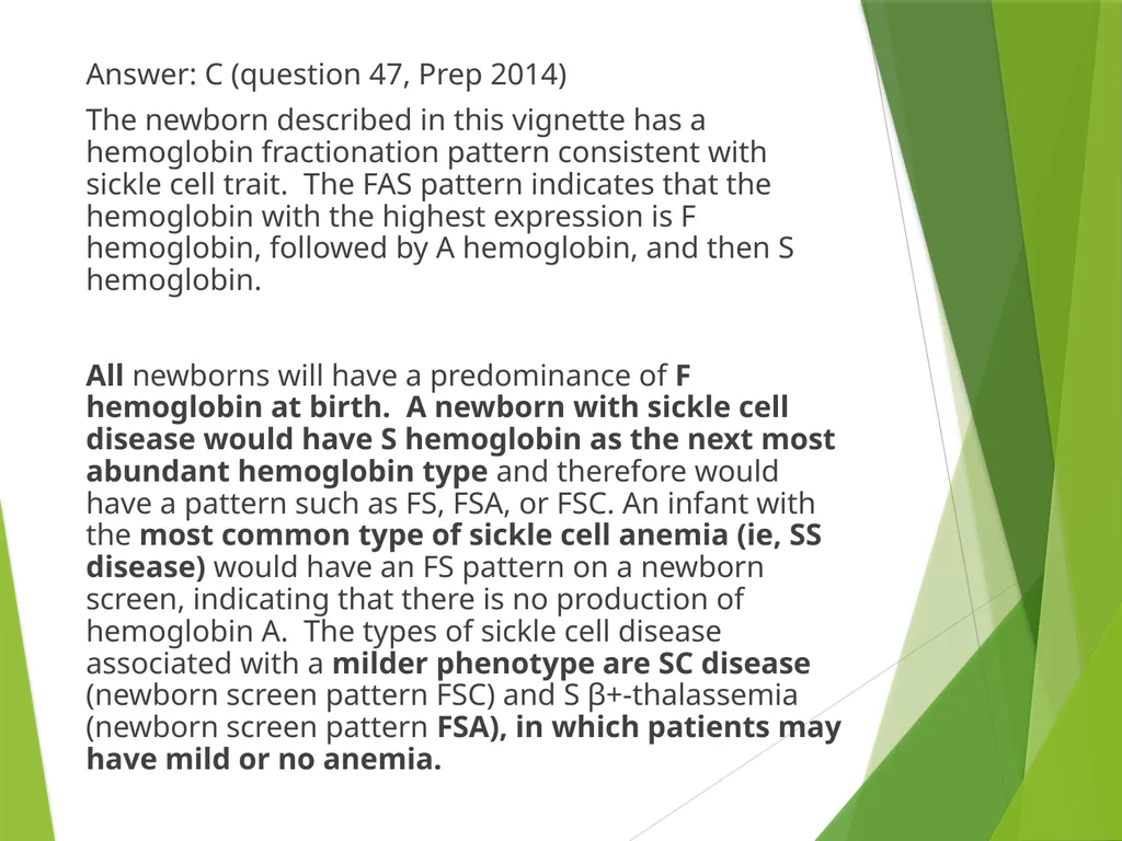 Newborn Screening 2014 Pediatric Continuity Clinic - slide 31 of 34
