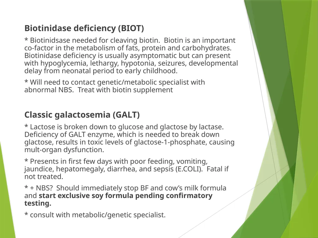 Newborn Screening 2014 Pediatric Continuity Clinic - slide 13 of 34
