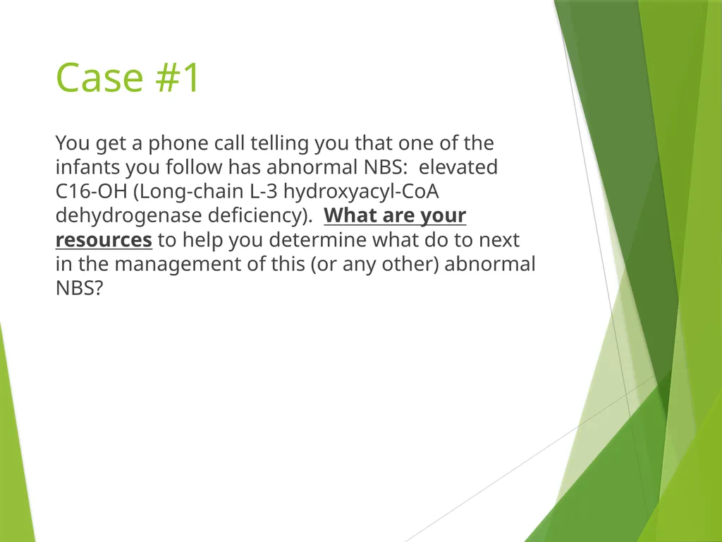 Newborn Screening 2014 Pediatric Continuity Clinic - slide 4 of 34