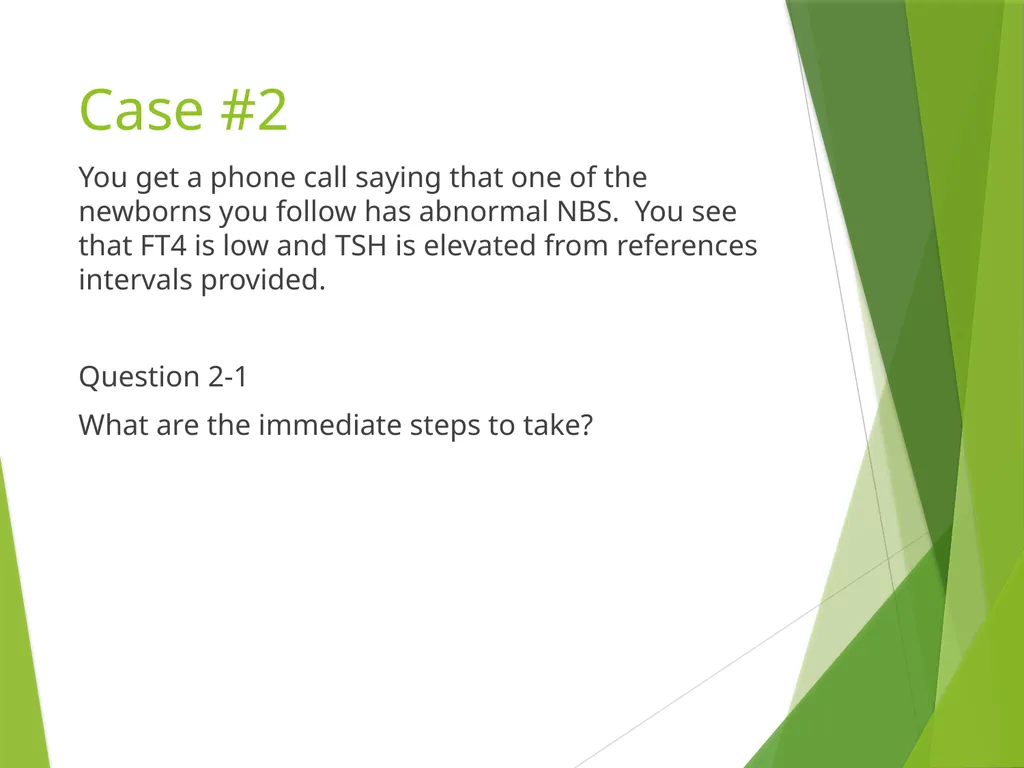 Newborn Screening 2014 Pediatric Continuity Clinic - slide 17 of 34