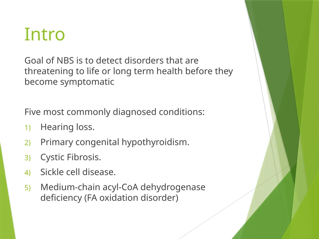 Newborn Screening 2014 Pediatric Continuity Clinic - slide 3 of 34