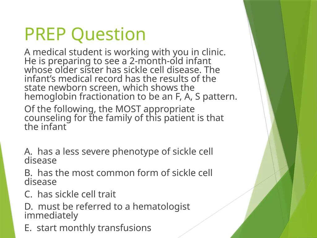 Newborn Screening 2014 Pediatric Continuity Clinic - slide 30 of 34